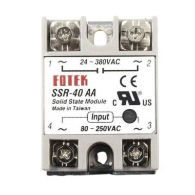 80-250V SSR-40AA Solid State Röle - Görsu Elektronik