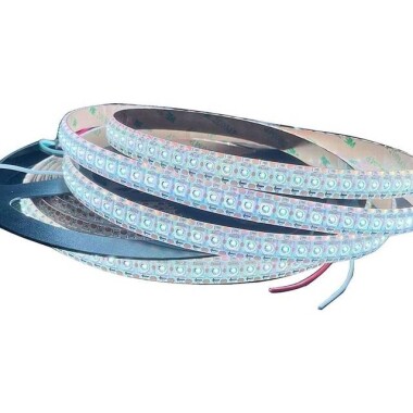 Epoksi 5V WS2812B RGB5050 Beyaz Esnek 1M SMD LED Şerit 100 LED/Metre IP65 - Görsu Elektronik