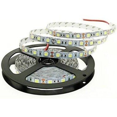 Epoksi Soğuk Beyaz 2835 12V SMD LED Şerit 60 LED/Metre Esnek 5 Metrelik Makara - Görsu Elektronik