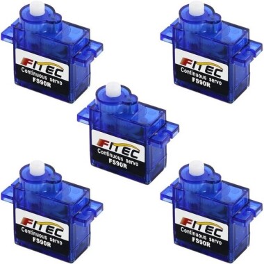 FEETECH FS90R 180 Derece 6V Mikro 9G Servo Motor Tork 1.5kg - Görsu Elektronik