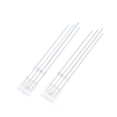 Geniş Açılı 2V 20mA 257 Yeşil Dikdörtgen Led 18mm Bacak Uzunluğu - Görsu Elektronik