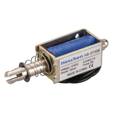 JF-0730B 12V DC 5N 10mm Geçirgen Elektromıknatıs - Görsu Elektronik