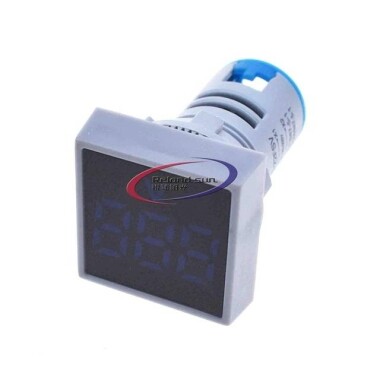Mavi AC50-500V 0-100A 22mm AD16-22FVA AD16-22VAM Kare Kapaklı LED Voltmetre Ampermetre Akım Trafolu - Görsu Elektronik