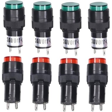 NXD-212 36V Yeşil Küçük LED Sinyal Led - Sinyal Lambası - Görsu Elektronik