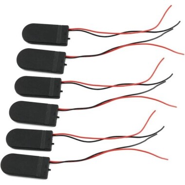 Şeffaf 2'li 6V Kapaklı Pil Yuvası CR2032 LIR203 - Görsu Elektronik