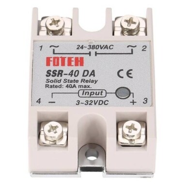 SSR-40DA 40A Sıcaklık Kontrol Solid State Rölesi (DA Doğru Akım Kontrollü Alternatif Akım Anlamına Gelir) - Görsu Elektronik