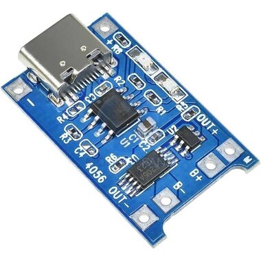 TP4056 Type-C Korumalı Lipo Lityum Pil Devresi - Görsu Elektronik