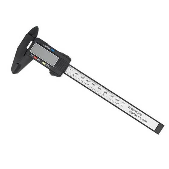 0-150mm Plastik Dijital Ekran Sürmeli Kaliper - Blister Ambalaj Pilli - 2