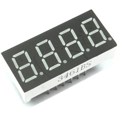 0.36 İnç Kırmızı 4 Haneli 7 Segment Led Gösterge CA - 1