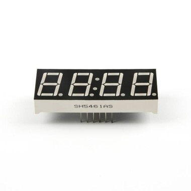 0.56 İnç Saat Kırmızı 4 Haneli 7 Segment Led Gösterge CC 12 Pin - 4