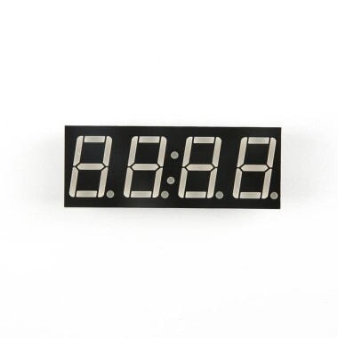 0.56 İnç Saat Kırmızı 4 Haneli 7 Segment Led Gösterge CC 12 Pin - 5