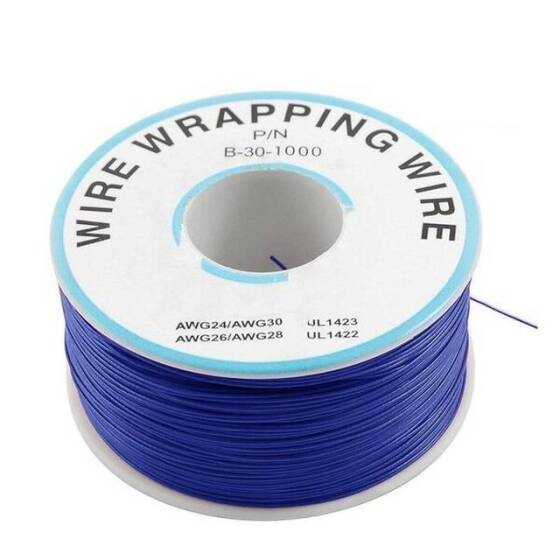 0.5mm Bakır Tel 30AWG 230m Mavi - 2