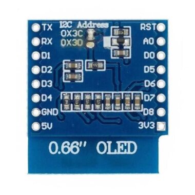 0.66'' 64x47 Oled Grafik Lcd Ekran - Beyaz - 2