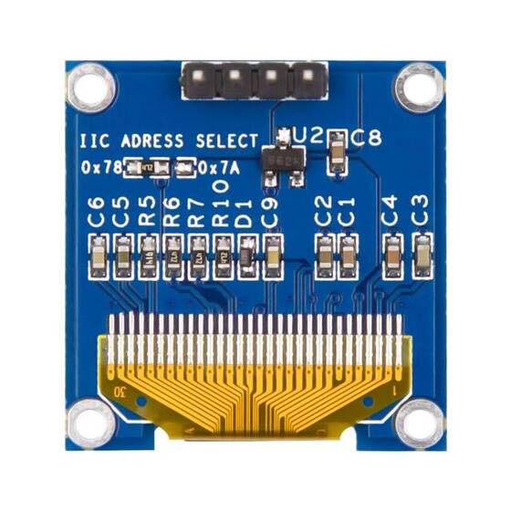 0.96 inç I2C IIC OLED LCD Modül 4 Pin Mavi SSD1306 Çip (VCC GND) - 7