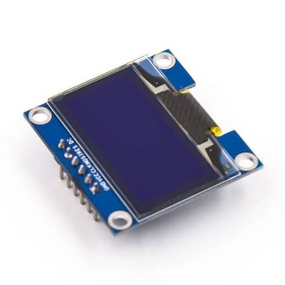 0.96 inç SPI OLED LCD Modül 6 Pin Mavi SSD1306 Çip (VCC GND) - 1