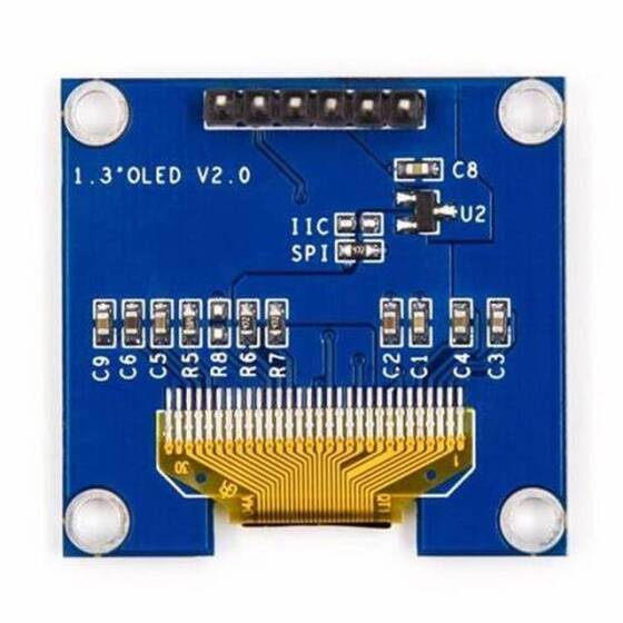 0.96 inç SPI OLED LCD Modül 6 Pin Mavi SSD1306 Çip (VCC GND) - 8
