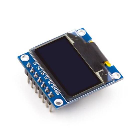 0.96 inç SPI OLED LCD Modül + CS Pin 7 Pin Beyaz SSD1306 Çip (GND VCC) - 4