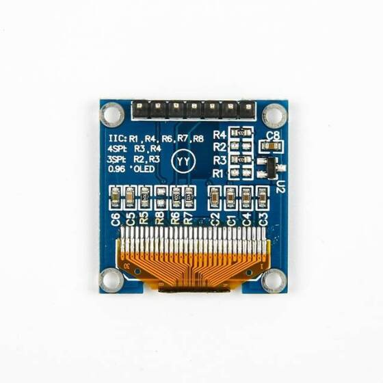 0.96 inç SPI OLED LCD Modül + CS Pin 7 Pin Mavi SSD1306 Çip (GND VCC) - 4