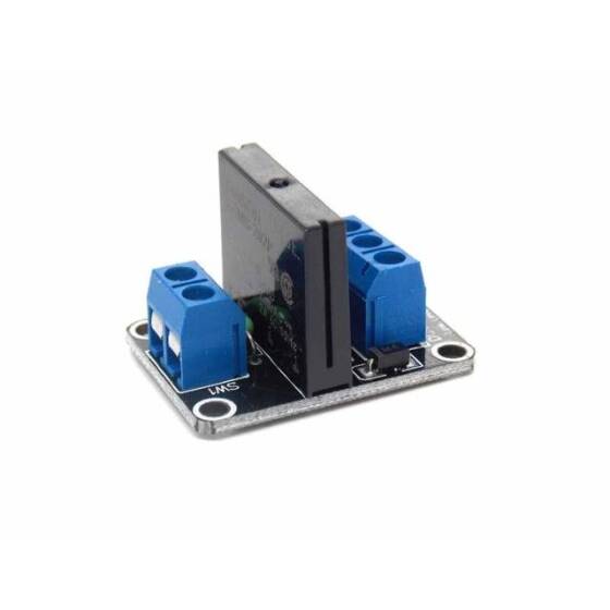 1 Kanal 3-24V Röle Modülü Solid State Düşük Seviye SSR DC Kontrol DC Dirençli Sigortalı - 3