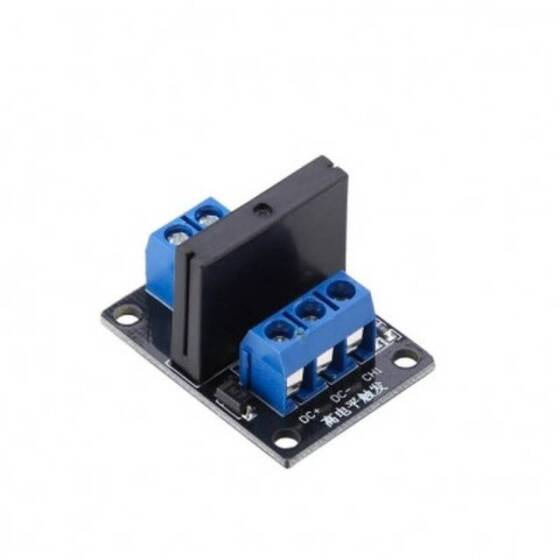 1 Kanal 3-24V Röle Modülü Solid State Yüksek Seviye SSR DC Kontrol DC - Dirençli Sigortalı - 1