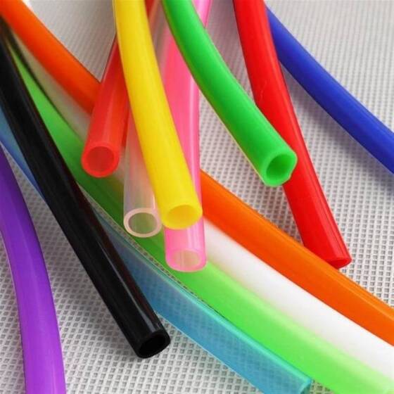 1 Metre Beyaz Esnek Kauçuk Şeffaf Hortum - Slikon Tüp ID 2mm X 4mm OD - 1