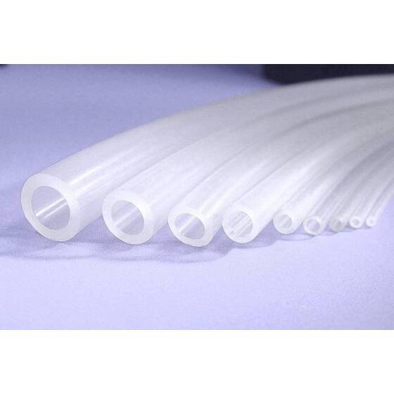 1 Metre Gri Esnek Kauçuk Şeffaf Hortum - Slikon Tüp ID 6mm X 8mm OD - 2