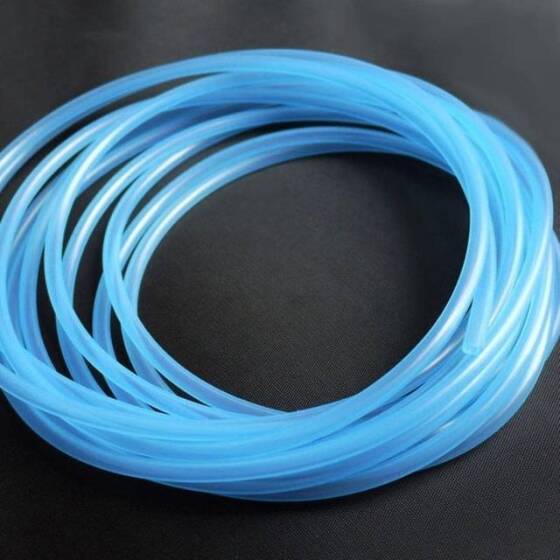 1 Metre Mavi Esnek Kauçuk Şeffaf Hortum - Slikon Tüp ID 3mm X 5mm OD - 1