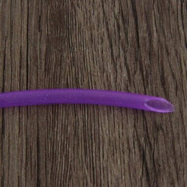 1 Metre Mor Esnek Kauçuk Şeffaf Hortum - Slikon Tüp ID 8mm X 10mm OD - 1