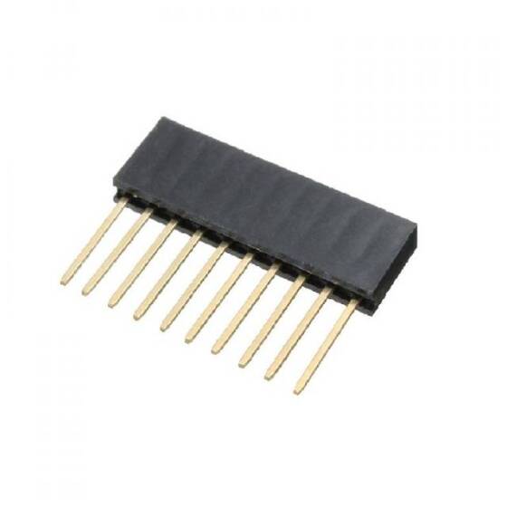 10 Pin Dişi 11mm Boyunda İstiflenebilir Başlık Konektörü - 3