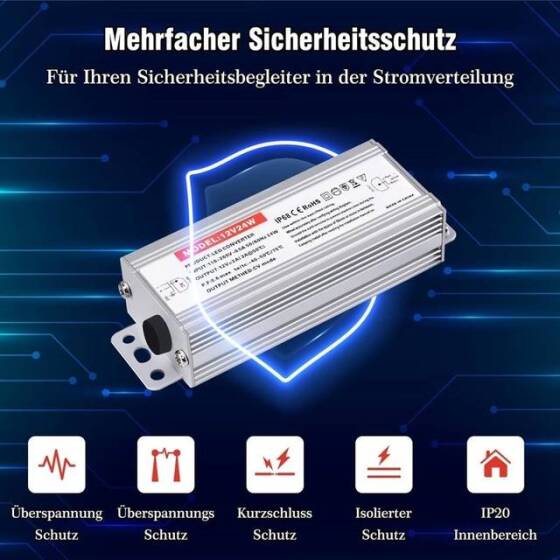 100W 12V 8.3A Su Geçirmez Güç Kaynağı FY-12-100W - 2