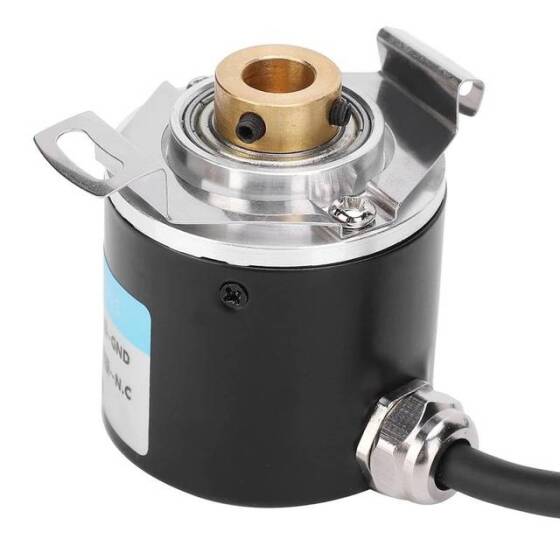 10mm İçi Boş Şaftlı 5-24V/DC 100 Darbe Artımlı Fotoelektrik Döner Enkoder 5V Yön - 3