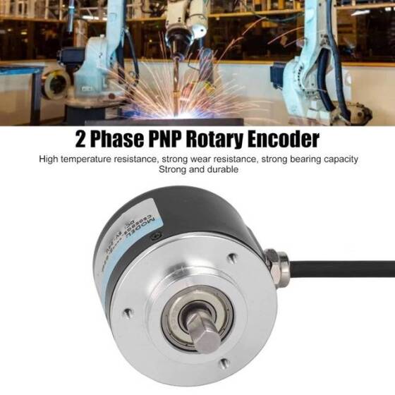 10mm İçi Boş Şaftlı 5-24V/DC 200 Darbe Artımlı Fotoelektrik Döner Enkoder PNP Gerilim Çıkışı - 5