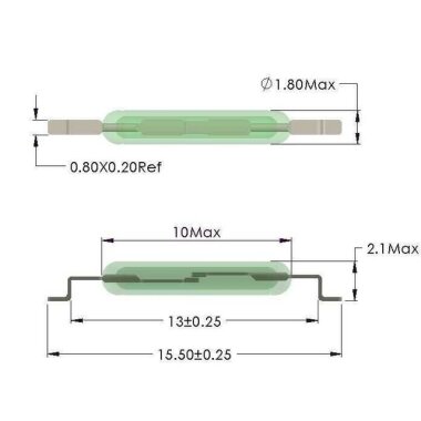 10mm Smd Reed Röle - Reed Contact - 2