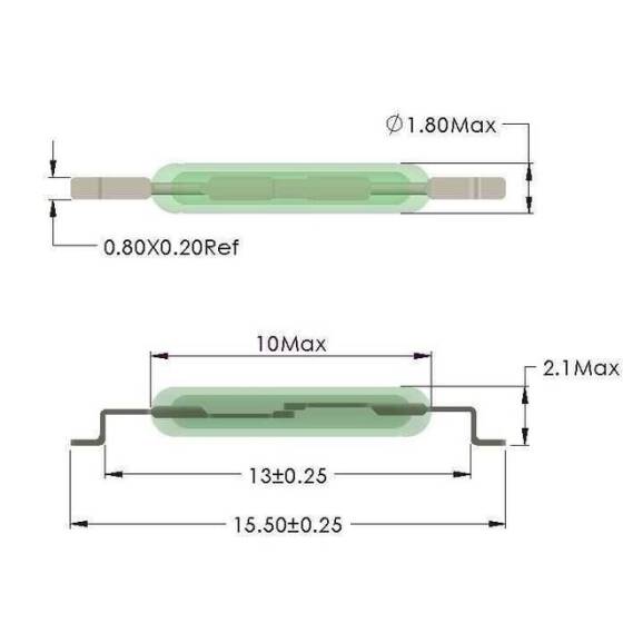 10mm Smd Reed Röle - Reed Contact - 2