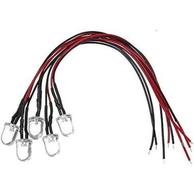 12-18V 10mm Sarı LED 20cm Kablolu - 2