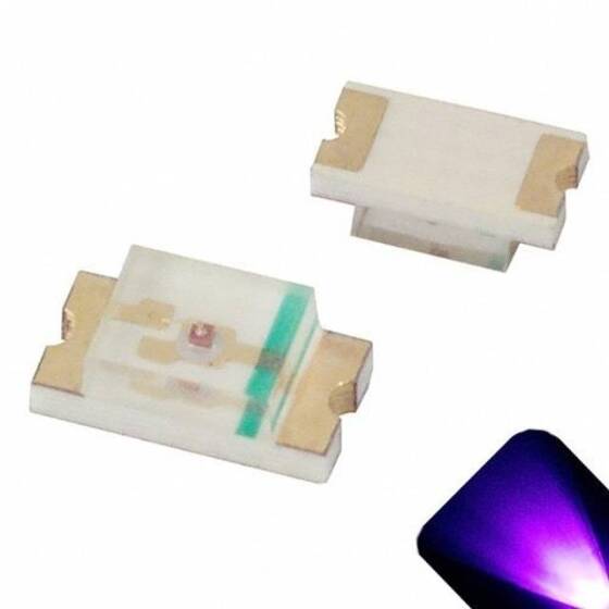 1206 (3216) 395-400nm Mor SMD LED - 1