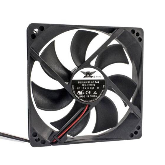 120x120x25mm 12V 0.25A Fan 2 Kablolu - 1