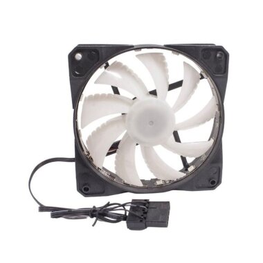 120x120x25mm 12V 0.45A RGB Işıklı Bilgisayar Kasa Fanı - 2