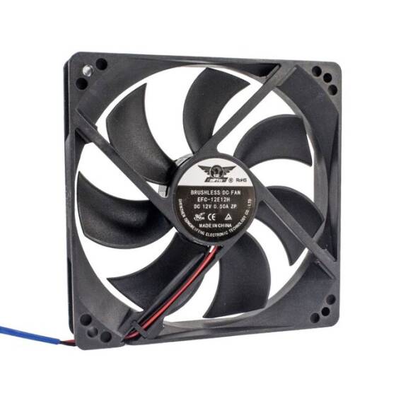 120x120x25mm 12V 0.50A Fan 2 Kablolu - 1