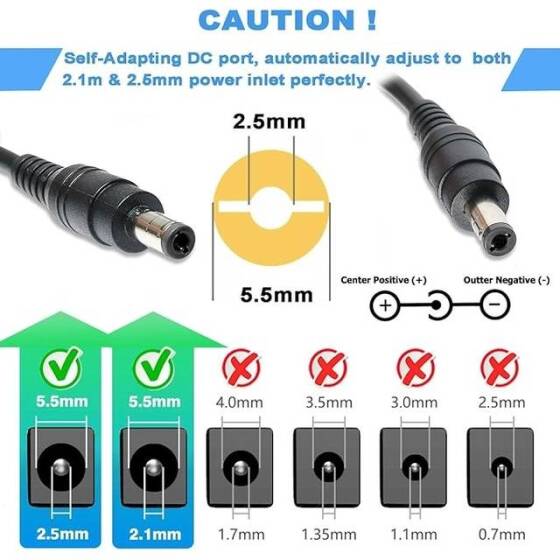 1.2M Kablo 3 Pin 12V 5A Adaptör Şerit Led Güç Kaynağı US Fişli - 3
