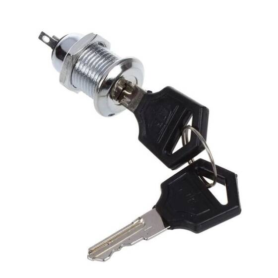 12mm Anahtarlı Metal Mandal Buton 0-1 - 2