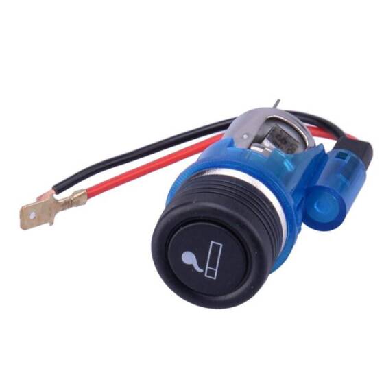 12V 120W Işıklı Oto Çakmaklık - Mavi - 1