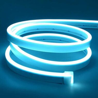 12V Esnek Neon Şerit Led 5 Metre - Buz Mavisi - 1