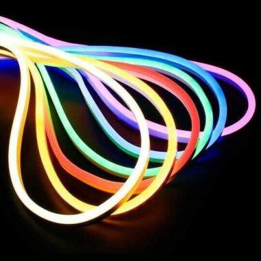 12V Esnek Neon Şerit Led 5 Metre - Mor - 2