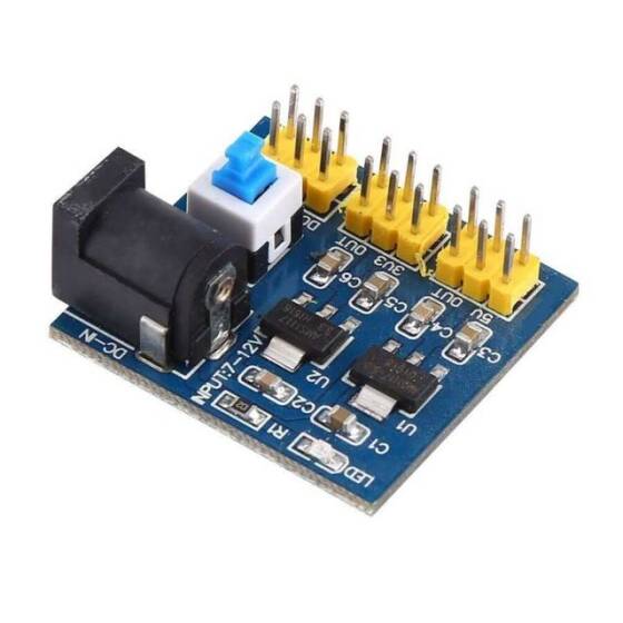 12V Giriş 3.3V 5V Çoklu Çıkışlı Regülatör Kartı - 1
