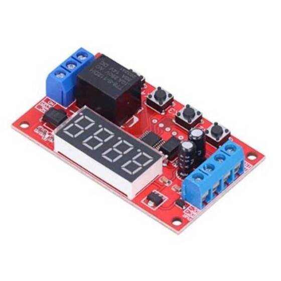 12V Zaman Ayarlı Röle Modülü 32 Modlu - 1
