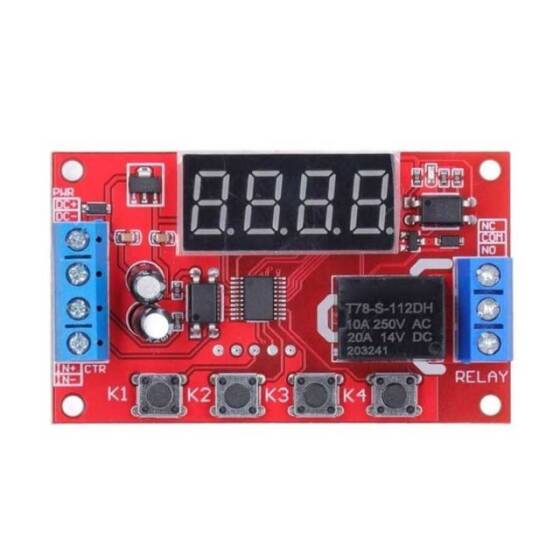 12V Zaman Ayarlı Röle Modülü 32 Modlu - 2