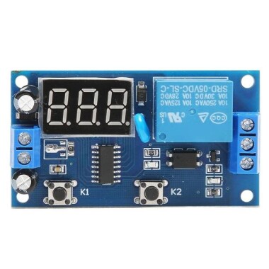 12V Zaman Kontrol Anahtarı Aralıklı Sonsuz Döngü Geri Sayım Anahtarı Denetleyici Zamanlama Röle Modülü - 4