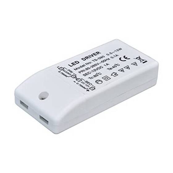 12W 12V 1A Süper İnce Plastik Kasa Led Özel Kablolu Güç Kaynağı - 1
