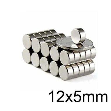 12X5mm Neodyum Güçlü Mıknatıs - Neodim Magnet - Görsu Elektronik